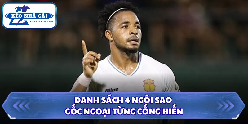 Danh sách 4 ngôi sao gốc ngoại từng cống hiến
