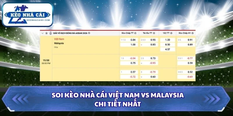 Soi kèo nhà cái Việt Nam vs Malaysia chi tiết nhất